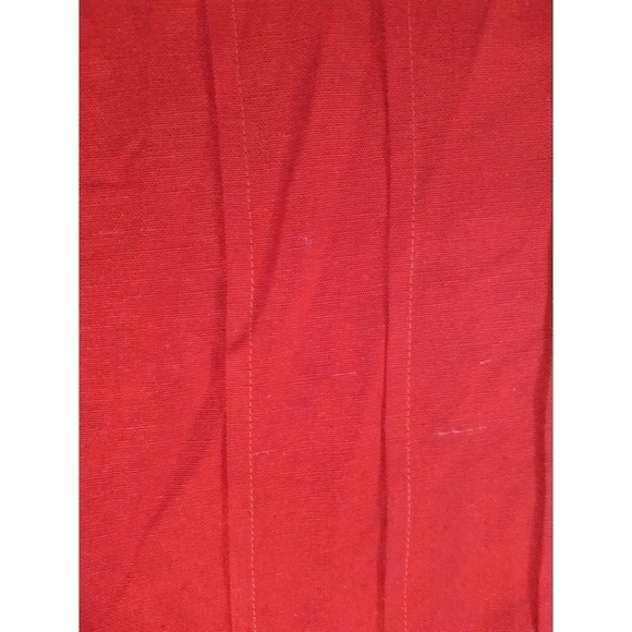 Talbots red 100% silk button front blouse size 14 - Picture 6 of 8